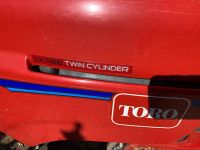 Tracteur tondeuse Toro
