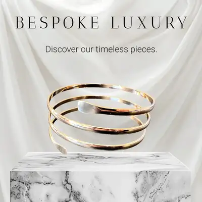 Spiral gold plated bracelet , View more