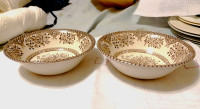 2Vintage Staffordshire English ironstone tableware bowls England