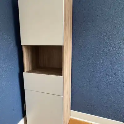 Selling our IKEA BESTÅ storage cabinet, used only for a few months and in like-new condition. White...