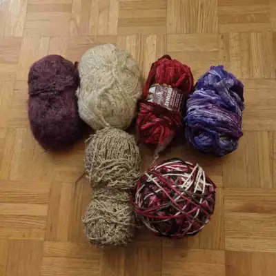 Random used yarns - 6 balls - $18, View more