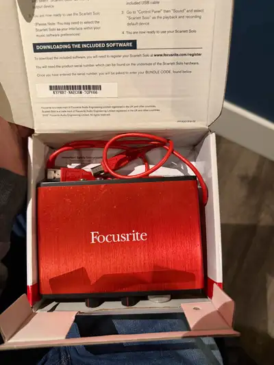 Focusrite Scarlett Solo 2nd Gen Interface , View more