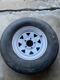 13” trailer tire on rim 