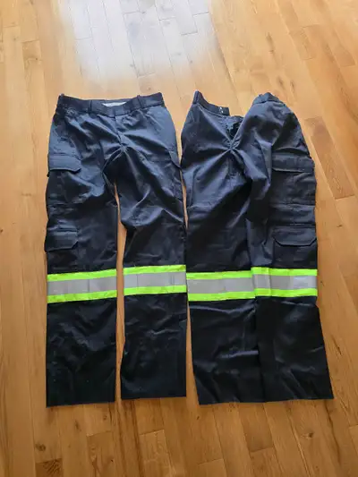 Two pairs of 38W x 34L Top Quality Reflective Work Pants, View more