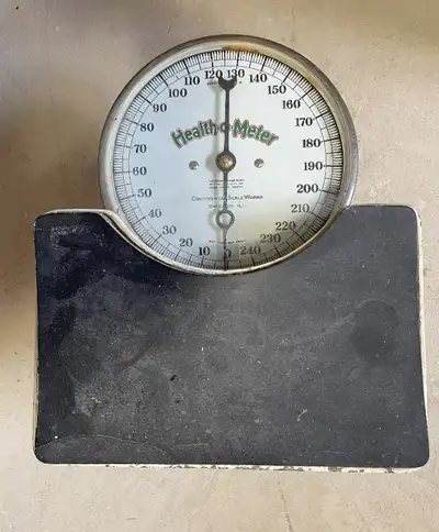 Antique Continental Scale Works Health – O – Meter Weigh Scale, View more