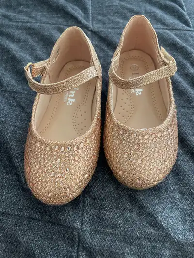 New Rose Gold Glitter Mary Jane shoes , View more