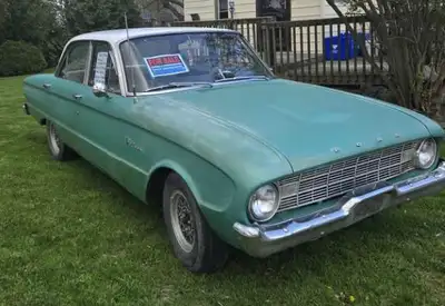 1960 Ford Falcon 4 door Inline 6 3 in the tree standard electric fuel pump original wheels and caps...