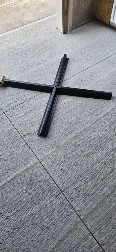 Brand new umbrella stand in box. Metal black color. In lower Stoney Creek near Millen rod.