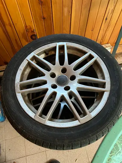 Set of mags 5x112 Nokia zline a/s 235/45R17 tires. Still good We’re on Audi a4 $300
