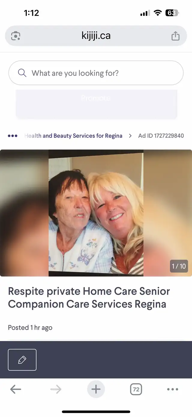 Homecare - Caregiver - Regina - RESPITE  (discount rates)