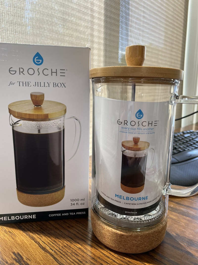 French Press 34 fl oz Grosche for The Jilly Box Coffee Makers