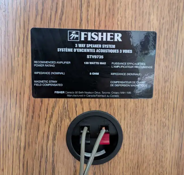 Fisher STV9735 Floor Standing Speakers in Speakers in Calgary - Image 7