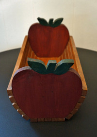 Vintage Wood Apple Basket