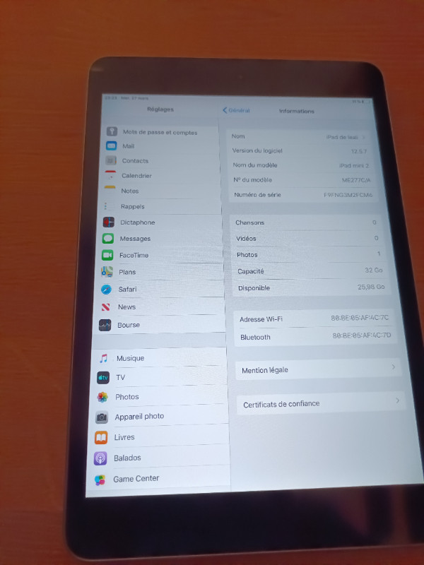 iPad Mini 2 32G dans iPad et tablettes  à Ville de Montréal