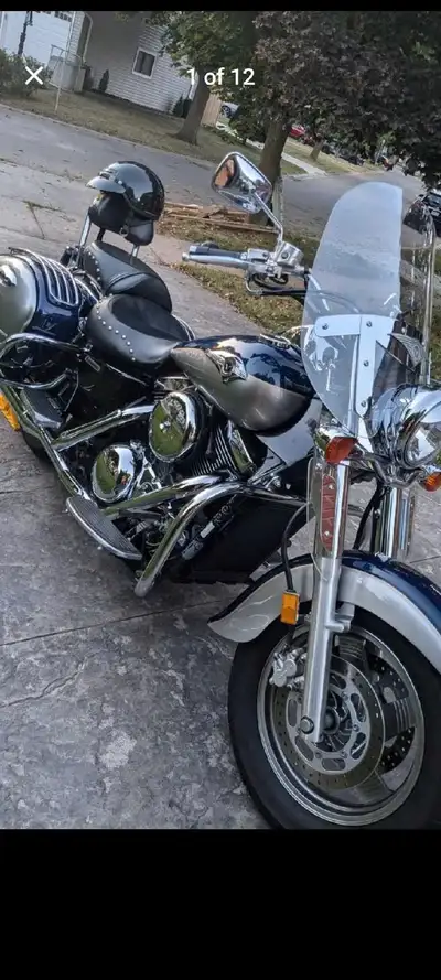 Like new condition Kawasaki vulcan nomad 1500. With only 44300km. Air ride suspension. New tires 202...