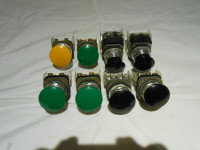 Allen Bradley Mushroom Push Buttons - $10.00 each