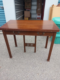 Antique fold over expandable table