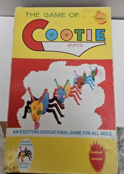 Vintage 1949 Cootie Game Has a body piece missing. Everything else is there $15 Pick up in Montgomer...