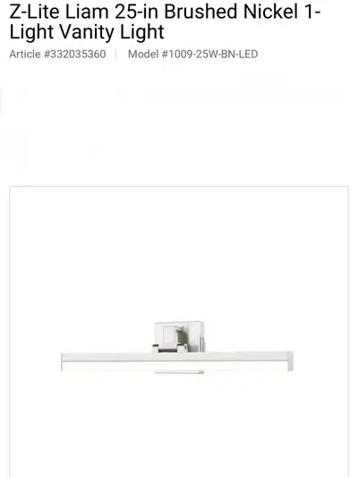 Brand new in box. This light is crafted from aluminum and has a frosted shade. More specs in photos....