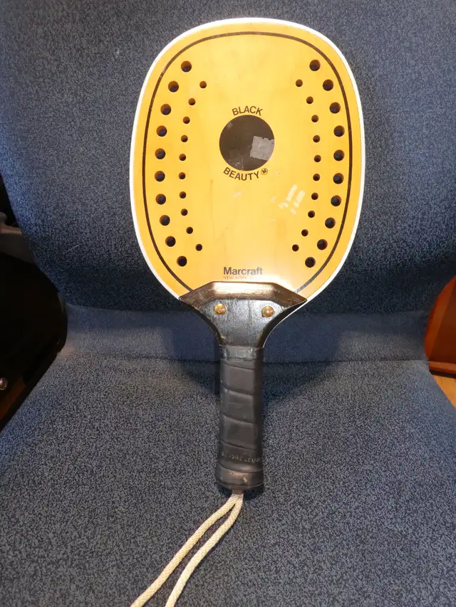 Paddle Ball Racquet Ball .Vintage Marcraft Black Beauty63838168422787121