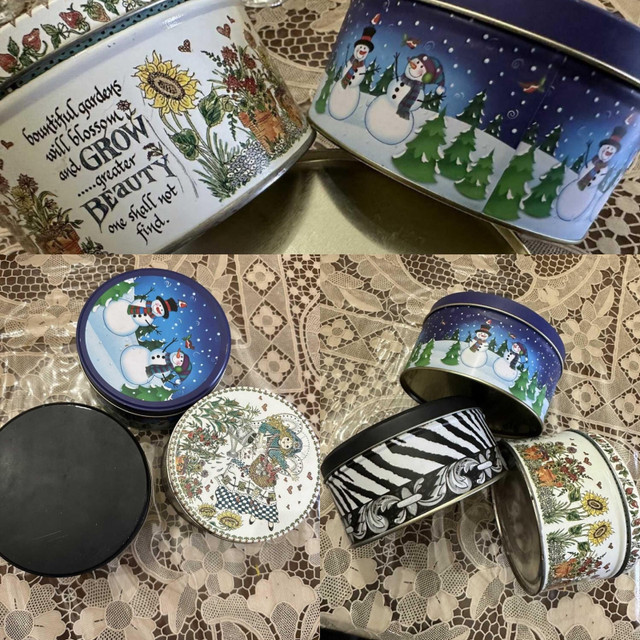 COOKIES TIN SETS OF 10 in Kitchen & Dining Wares in Regina - Image 3