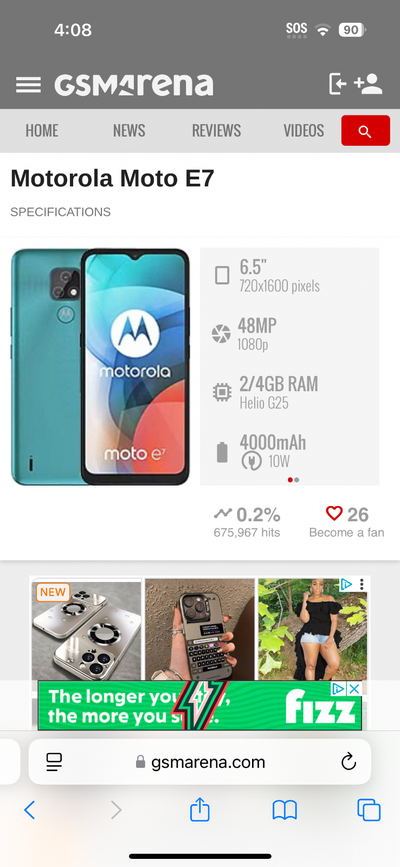 Motorola E7 lcd phone screens 4 pieces brand new, View more