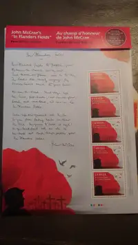 100th aniversry of In Flanders Field Stamps
