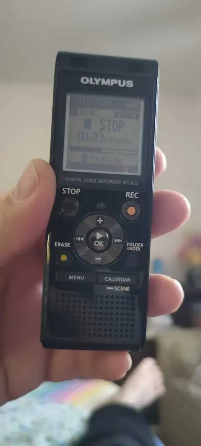 Olympus WS-853 Digital Voice Recorder - 4.1 cm (1.6") LC, View more