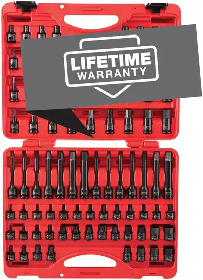 Sunex 3569 3/8" Dr. Master Hex Bit Impact Socket Set (84 Piece).
