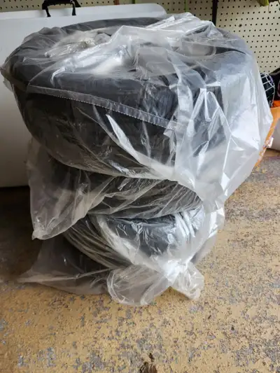 4 x 185/65R15 Tires on Copper Aluminum Rims – Fits Nissan Versa (4x12 Bolt Pattern) Selling a set of...