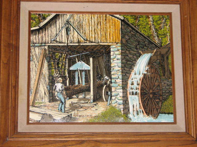 H. Hargrove Painting Sawmill Print in Arts & Collectibles in Stratford