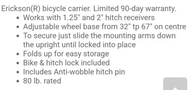 NEW Bike carrier /rack in Clothing, Shoes & Accessories in Kingston - Image 5