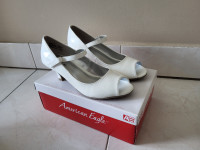 Soulier blanc patent - enfant