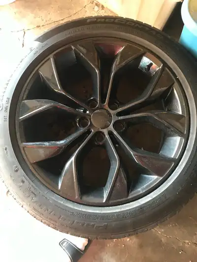 Selling these 19 inch rims and tires they come with sensors and are balanced rubbers are continental...