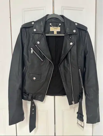 Michael Kors Real Leather  Jacket —Like New!  Size S, View more