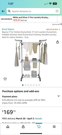 3 Tier Clothing Drying Rack for less Price