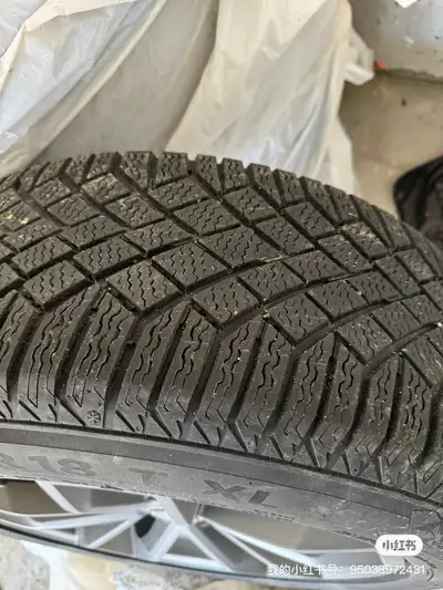Four Continental Audi Q5 Winter tires. Size 235/60/r18 OEM rims Can be used for 2008-2024 Audi Q5 CA...