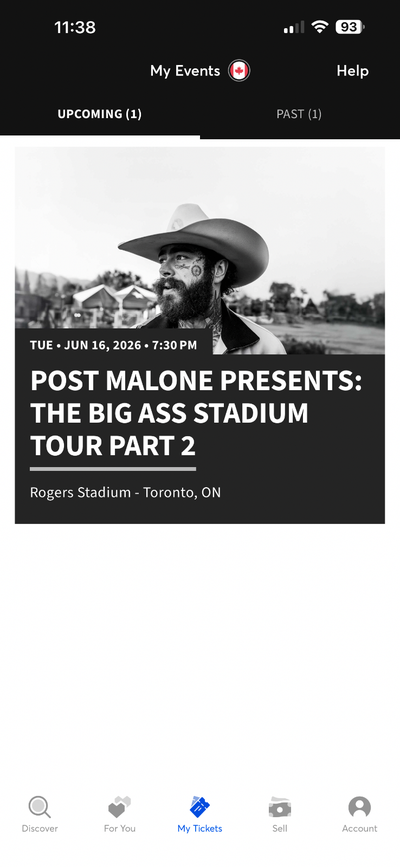 Post Malone Concert Ticket, View more
