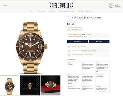 Tudor BB58 Bronze – Complete Set, Active Warranty, View more