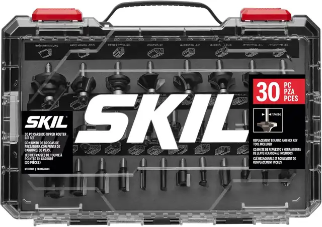 SKIL 30 Pc. Carbide-Tipped Router Bit Set (Brand New) in Power Tools in Calgary - Image 2
