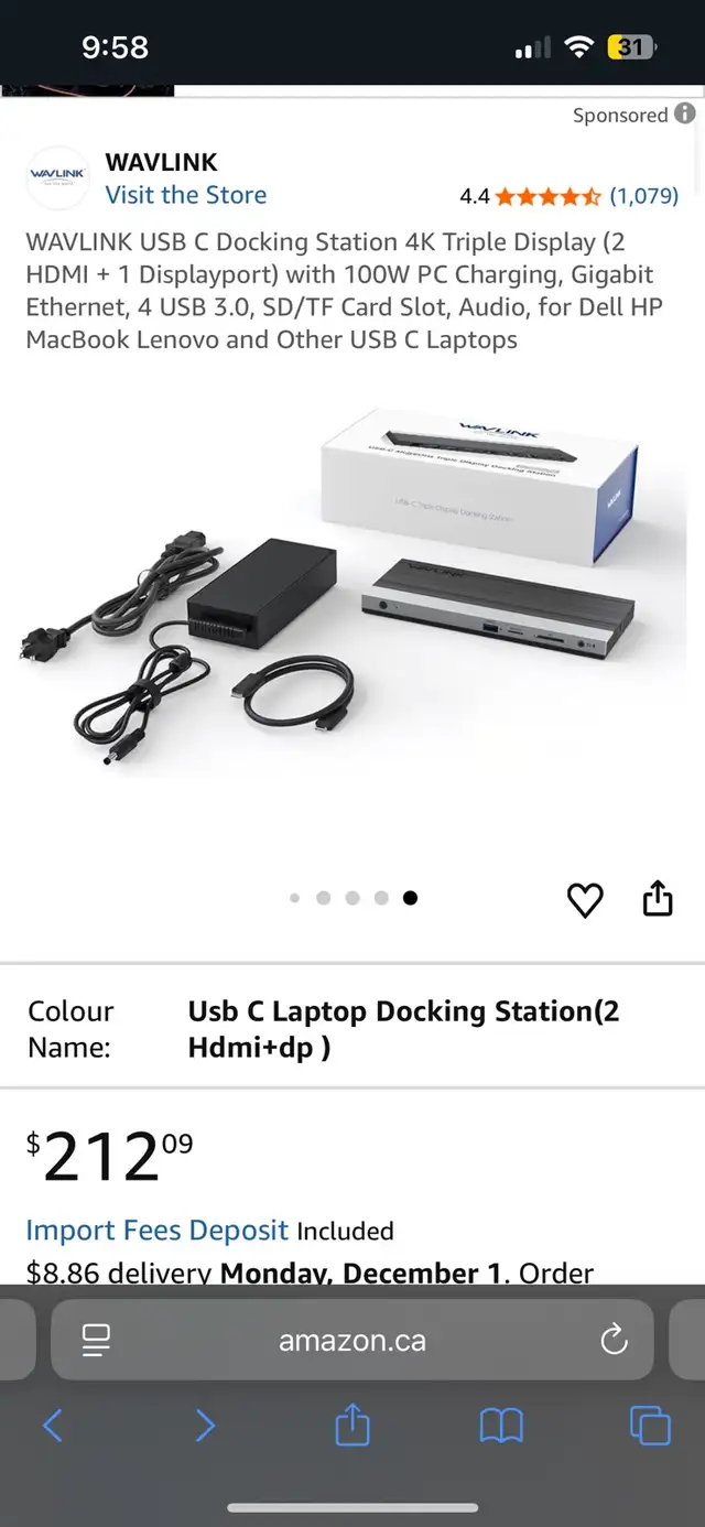 Wavlink Docking Station in Cables & Connectors in Cambridge - Image 4