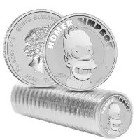 piece en argent homer simpson/silver 1 oz .9999 bullion