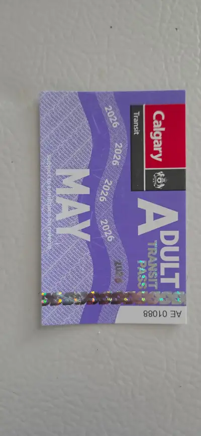 Unused Adult May Bus Pass, View more