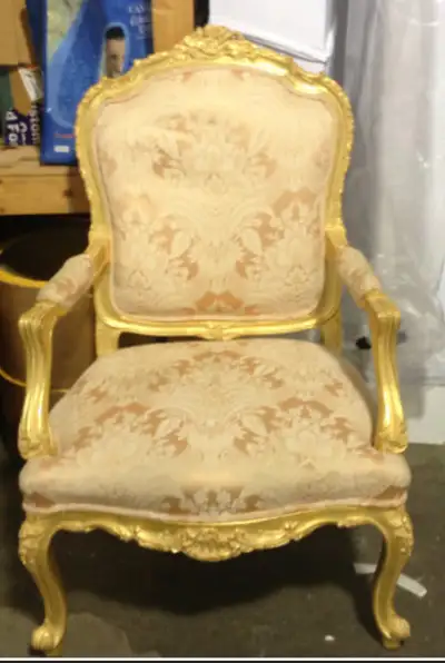Gilded Accent Chair, View more