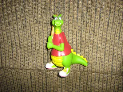 VINTAGE PBS DUDLEY THE DRAGON BASEBALL PVC FIGURE, View more