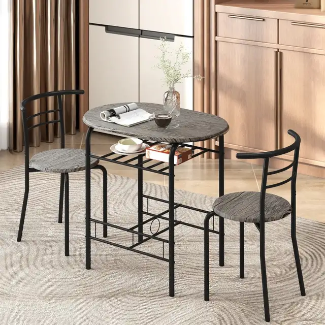 3pc Dining Table chairs set, 31.5" Kitchen Table and Chairs  in Dining Tables & Sets in Markham / York Region - Image 11