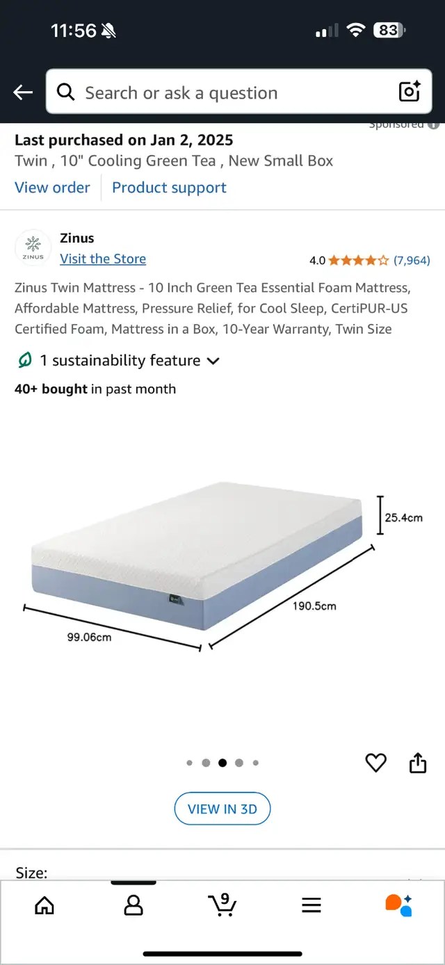 Twin size bed and mattress in Beds & Mattresses in City of Toronto - Image 7