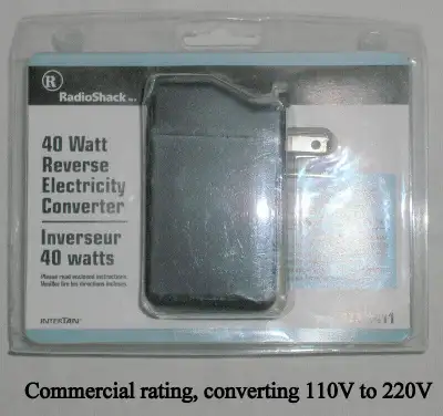 Convert 110-120V USA/CA up to 220-240V AC, 40 W, View more
