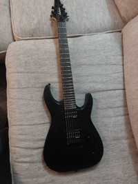 7 string Jackson guitar and amp