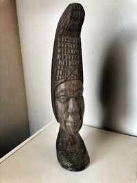 African Woman Wooden Statue